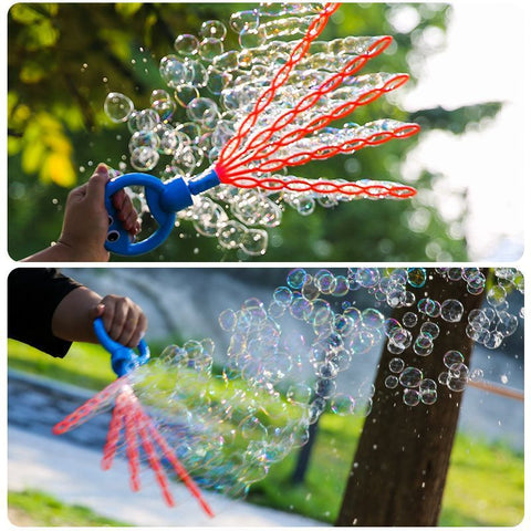 Holding Bubble Machine Outdoor Toys For Boys And Girls